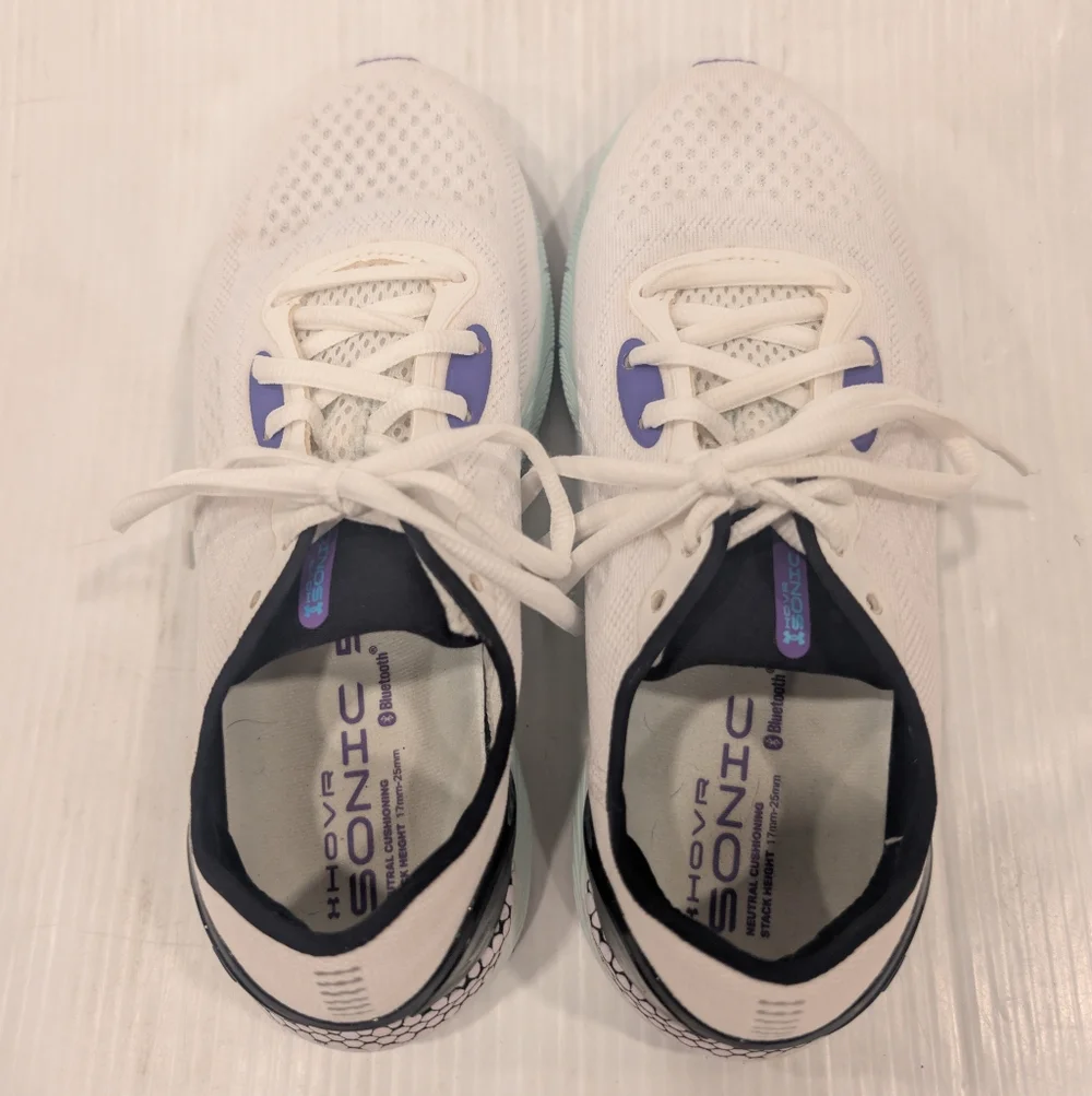 UNDER ARMOUR Hovr Sonic Women's White and Purple Athletic Shoes Size 6.5 - Picture 7 of 11